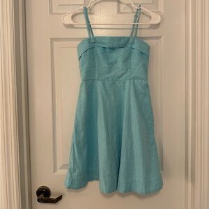 Blue mini dress